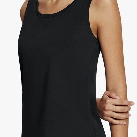 Tops - NEW Bayleaf Women's Wide-Strap Cotton Tank Top / Workout /Yoga / Crewneck SMALL